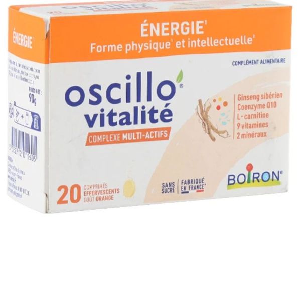 BOIRON OSCILLO VITALITE Complexe Multi-actifs 20comprimés