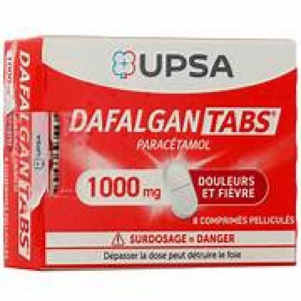 DafalganTabs 1000 mg, 8 comprimés pelliculés
