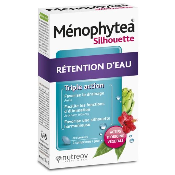 MENOPHYTEA Silhouette Rétention d' Eau - Complément alimentaire - 30 comprimés