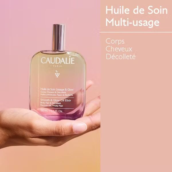 CAUDALIE FIGUE LISSAGE ET GLOW Huile de Soin 50ml - Soin Multi Fonctions Corps, Décolleté, Cheveux