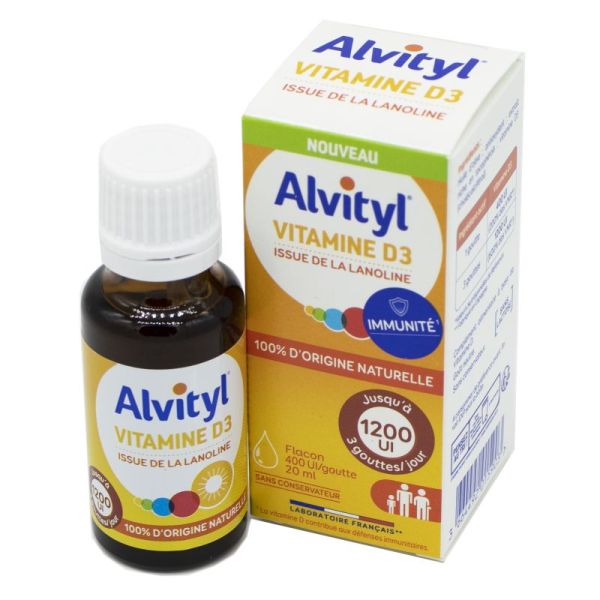 ALVITYL VITAMINE D3 400Ul 20ml - Immunité Générale