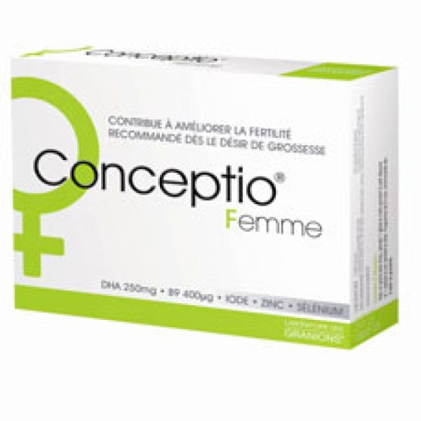 CONCEPTIO FEMME - 30 capsules + 30 gélules - Complément Alimentaire Contribuant à Améliorer la Ferti