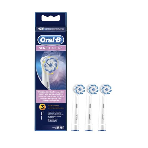 ORAL B SensiUltra Thin Brossette de Rechange - Bte/3