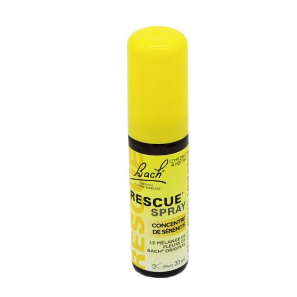 RESCUE ORIGINAL Spray 20ml - Mélange de 5 Fleurs de Bach Original - Concentré de Sérénité