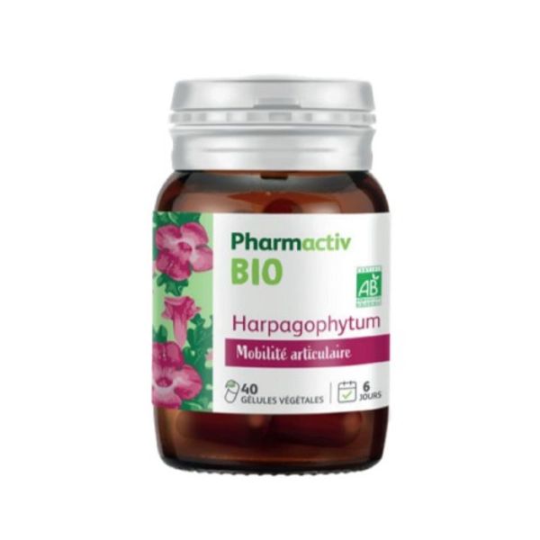 PHARMACTIV BIO Harpagophytum 40 Gélules Végétales - Mobilité Articulaire