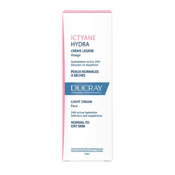 ICTYANE Hydra Crème Légère Visage 40ml - Peaux Normales à Sèches