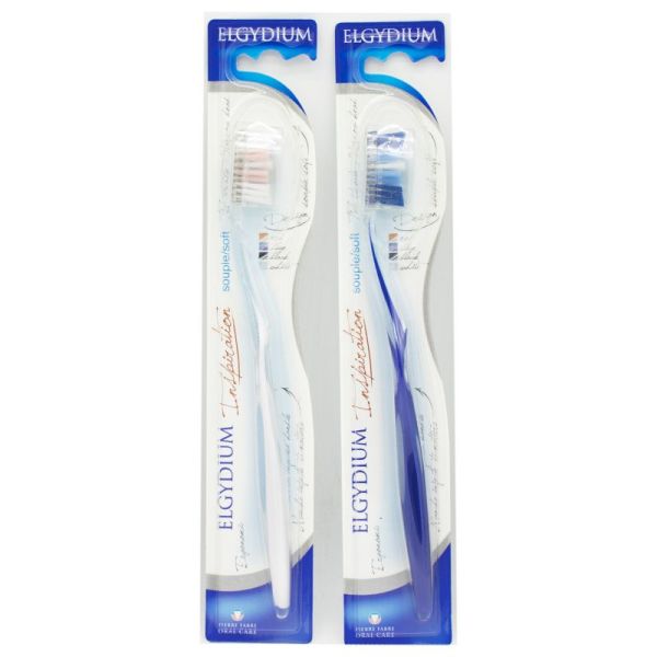 ELGYDIUM INSPIRATION Brosse à Dents Souple - Hygiène Bucco Dentaire - 1 Unité