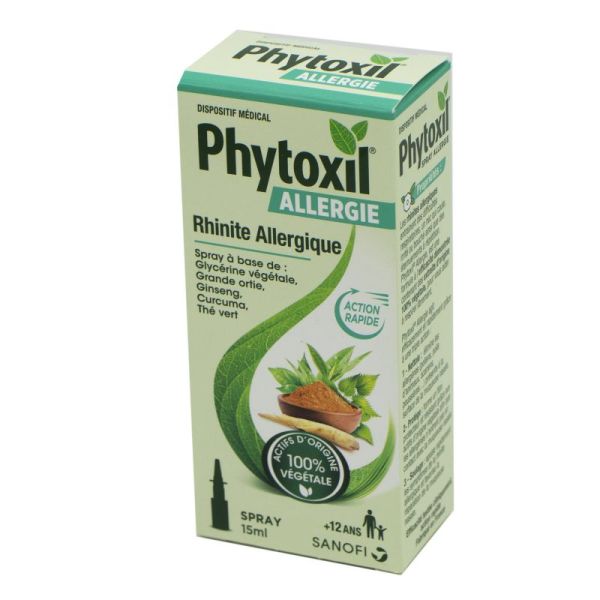PHYTOXIL ALLERGIE Spray Nasal 15ml - Rhinite Allergique - Action Rapide - Dès 12 Ans