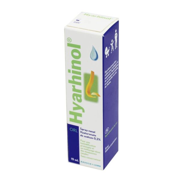 HYARHINOL ORL Spray Nasal 15ml - A Base d' Hyaluronate de Sodium 0.2%