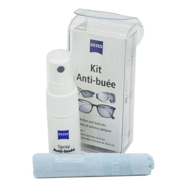 ZEISS Kit Anti-Buée - Protection Anti-Buée des Lunettes et Surfaces Optiques