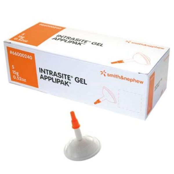 INTRASITE Applipak 15g x 5 Pansement Gel Hydrogel en Dose Unitaire avec Applicateur