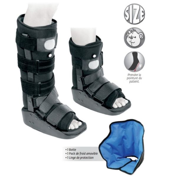 DONJOY Maxtrax Air Ice Courte - Botte d' Immobilisation Mixte - 5 Tailles - 1 Unité