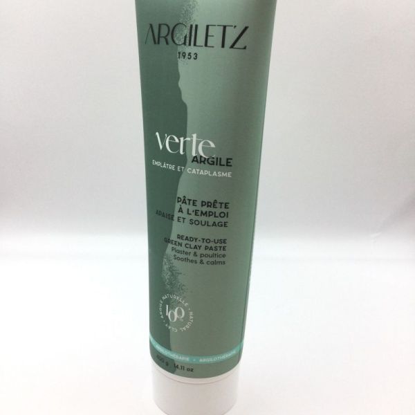 ARGILETZ Pâte d' Argile Verte 400g Prête à l' Emploi - Masque, Emplâtre, Cataplasme - 100% Naturelle