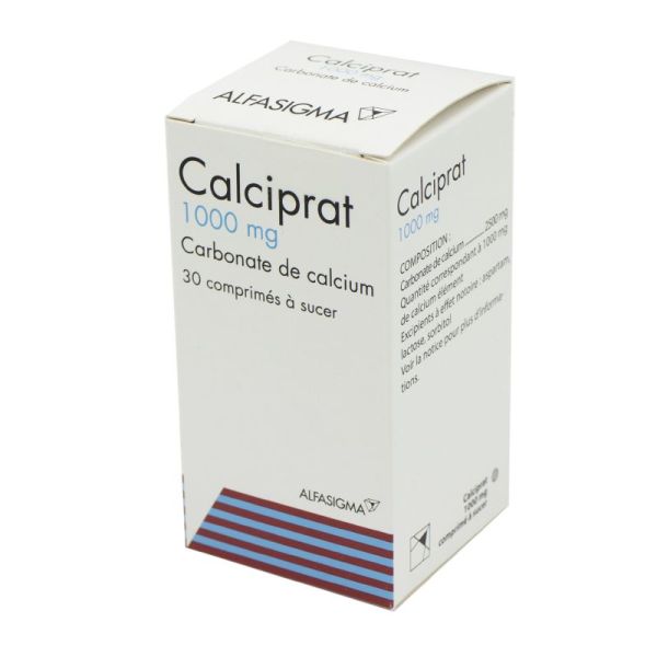 Calciprat 1000 mg - 30 comprimés à sucer