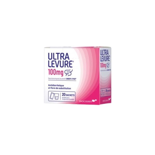 Ultra Levure 100 mg, poudre pour suspension buvable - 20 sachets