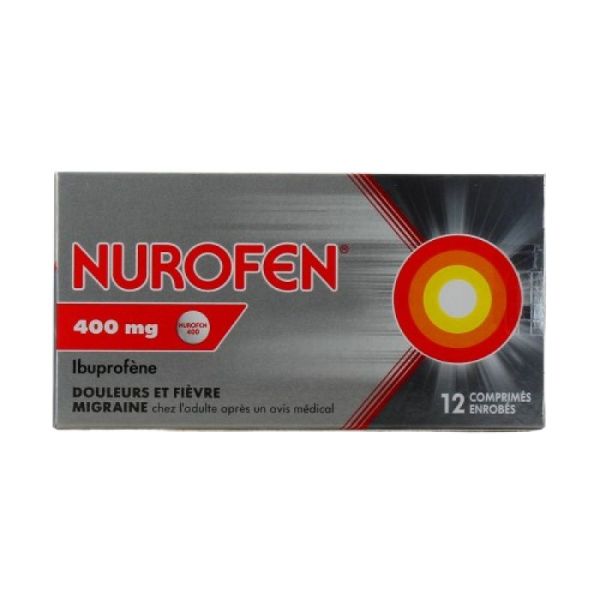 Nurofen 400 mg, 12 comprimés enrobés