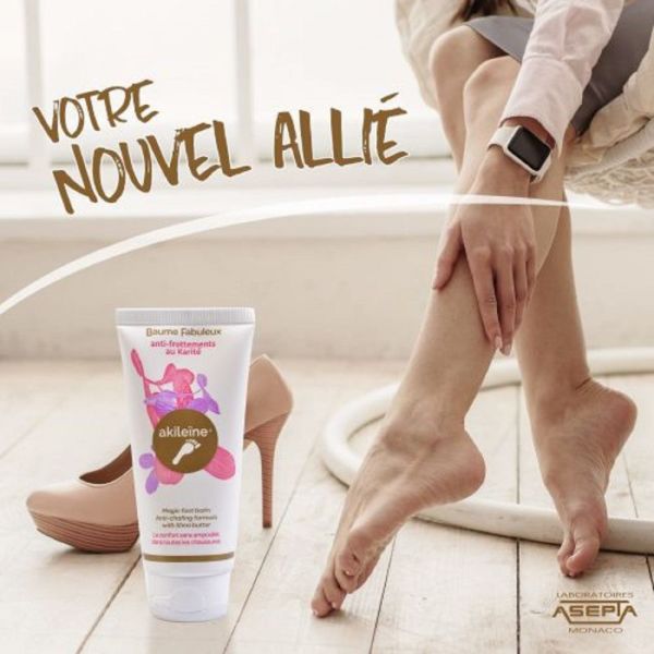 AKILEINE Baume Fabuleux Anti-Frottements au Karité 75ml - Port de Talons Hauts, Chaussures Neuves, Escarpins