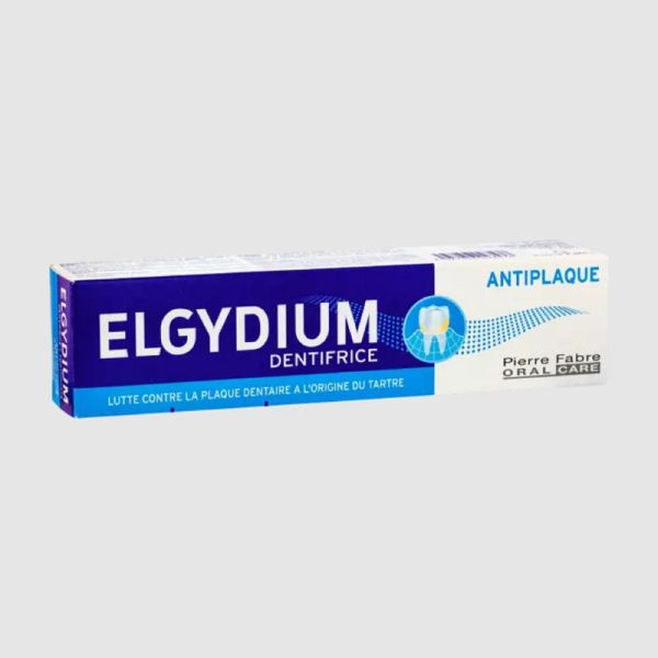 ELGYDIUM ANTI PLAQUE 75ml Dentifrice - Carbonate de Calcium, Chlorhexidine