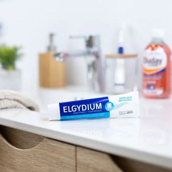 ELGYDIUM ANTI PLAQUE 75ml Dentifrice - Carbonate de Calcium, Chlorhexidine