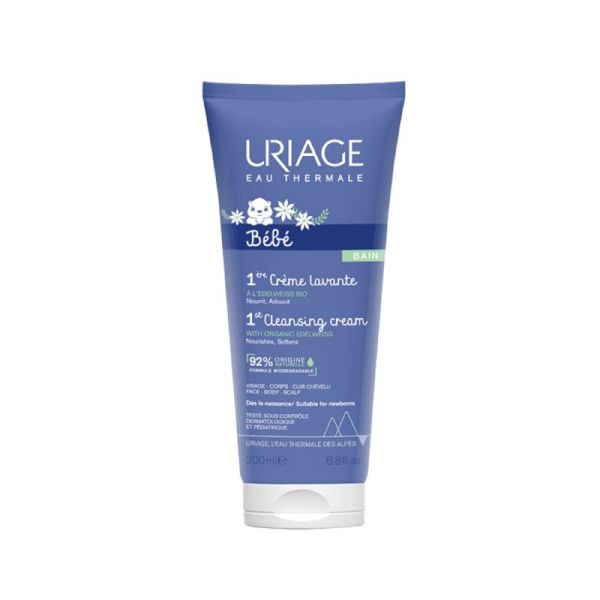 URIAGE BEBE 1er SOIN Crème Lavante 200ml - A l' Edelweiss Bio