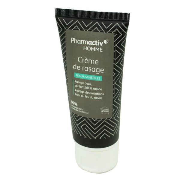 PHARMACTIV HOMME Crème de Rasage 100ml - Peaux Sensibles