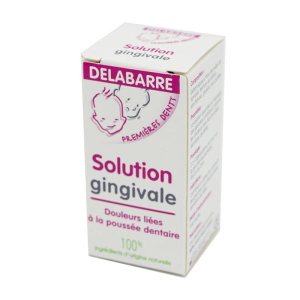 DELABARRE Solution Gingivale pour Douleurs Liées à la Poussée Dentaire, aux Premières Dents