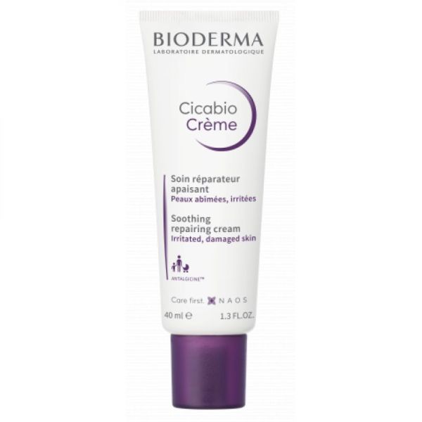 BIODERMA Cicabio Crème 40ml - Crème Réparatrice Apaisante à l' Antalginice - Peaux Abîmées Irritées