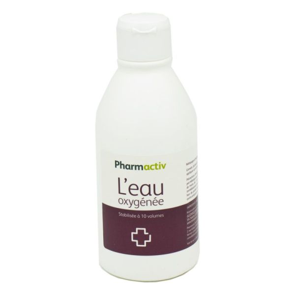 PHARMACTIV Eau Oxygénée Stabilisée à 10 Volumes - Fl/250ml - Pharmacie