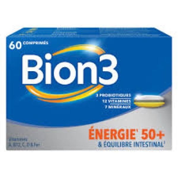 BION 3 VITALITE 50+ (ex SENIORS) - 60 comprimés à avaler