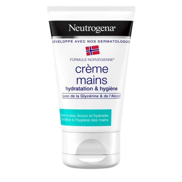 NEUTROGENA Crème Mains Hydratation et Hygiène 50ml - Avec Glycérine + Alcool