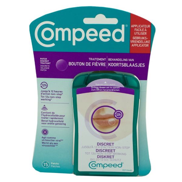 Compeed Patch Invisible Bouton De Fièvre 15 Pièces