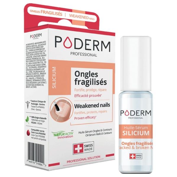 PODERM PROFESSIONAL Sérum Silicium 8ml - Ongles Fragilisés par Traitements Anticancéreux