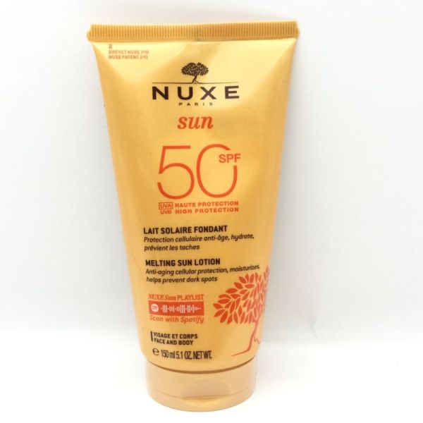 NUXE SUN Lait Fondant Haute Protection SPF50+ 100ml - Protection Cellulaire Anti-Age