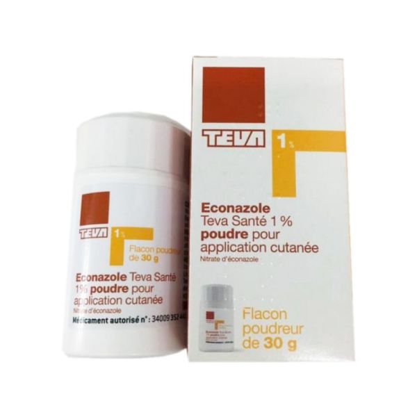 Econazole Teva 1 %, poudre 30 g