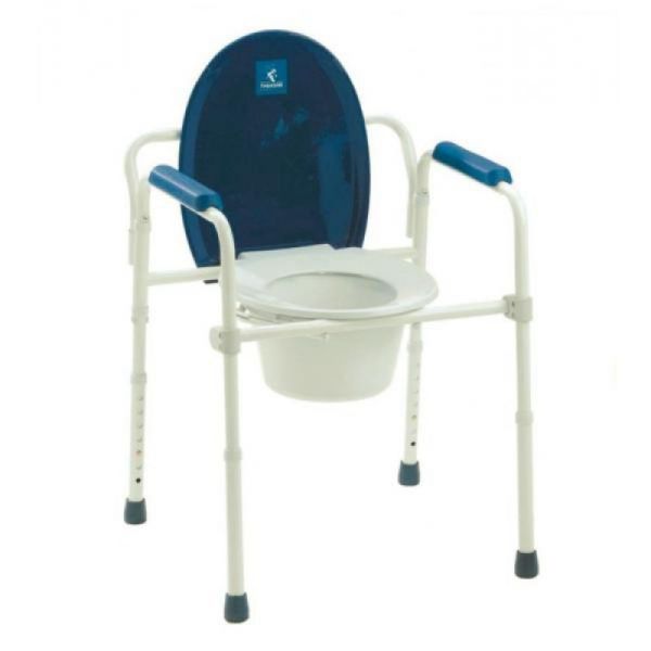 THUASNE Chaise Garde Robe Pliante 3 en 1 avec Accoudoirs - Chaise de Toilette + Surélévateur de Toil