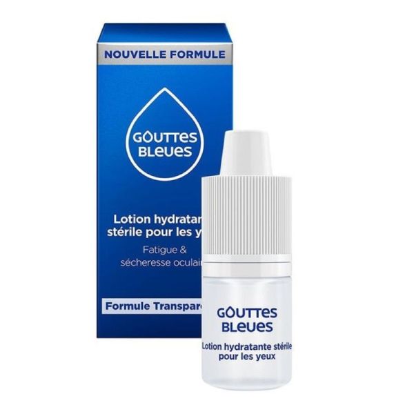 OMEGA Gouttes Bleues 10ml - Lotion Hydratante Stérile pour les Yeux