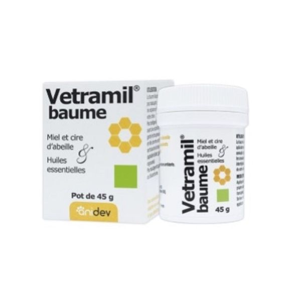 VETRAMIL Baume Chien 45g - Cicatrisation Naturelle des Peaux Fragilisées