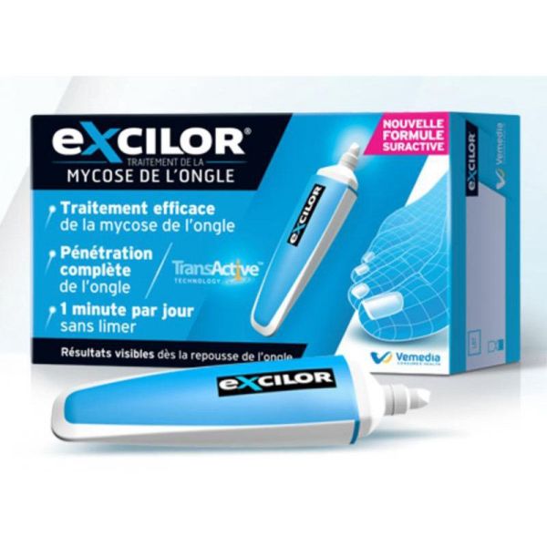 EXCILOR Stylet Traitement Efficace de la Mycose de l' Ongle - Pénétration Complète de l' Ongle, 1 Mi