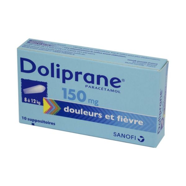 Doliprane 150 Mg 10 Suppositoires Pharmacie Du Centre Albert 34