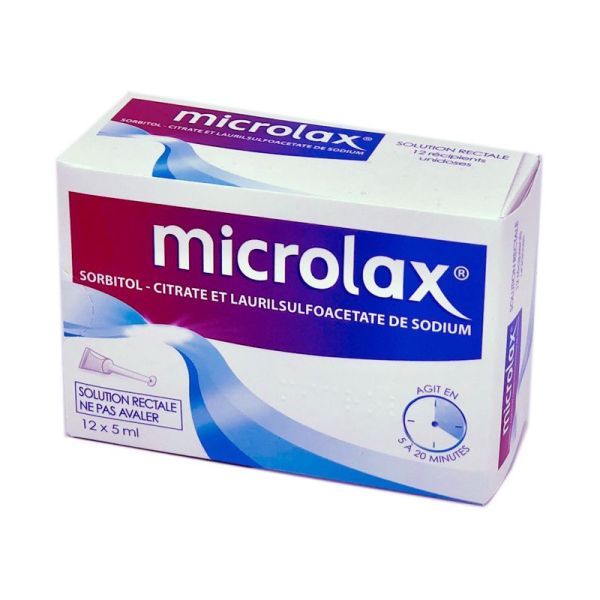 Microlax Solution Rectale - 12 Unidoses