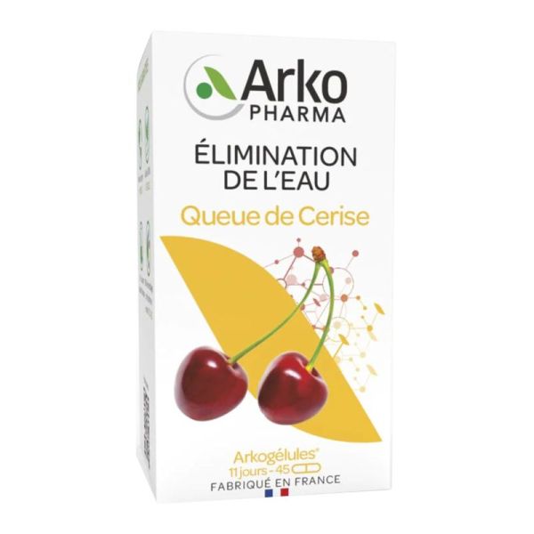 ARKOGELULES Queue de Cerise 1400mg de Pédoncule - Bte/45 - Elimination de l' Eau