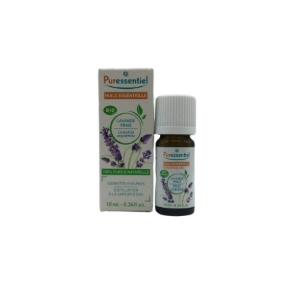 PURESSENTIEL BIO Lavande Vraie 10ml - Huile Essentielle Lavandula angustifolia