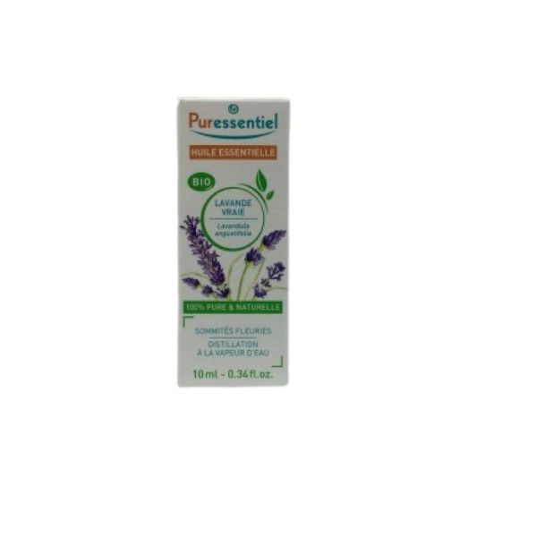 PURESSENTIEL BIO Lavande Vraie 10ml - Huile Essentielle Lavandula angustifolia