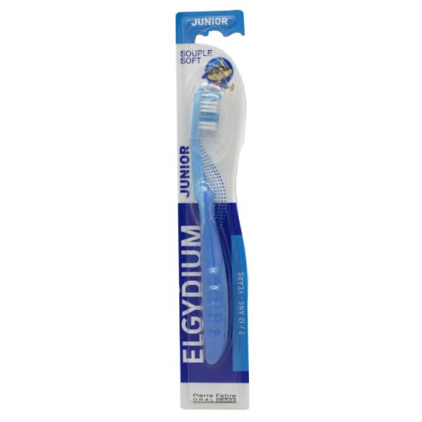 ELGYDIUM JUNIOR Brosse à Dents Souple - Enfants de 7 à 12 Ans - 1 Unité