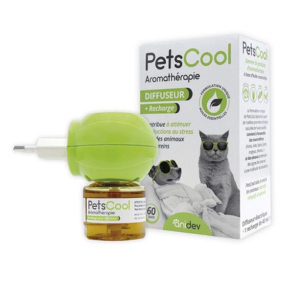 PETSCOOL AROMATHERAPIE Diffuseur Electrique Prise +  Recharge 40ml