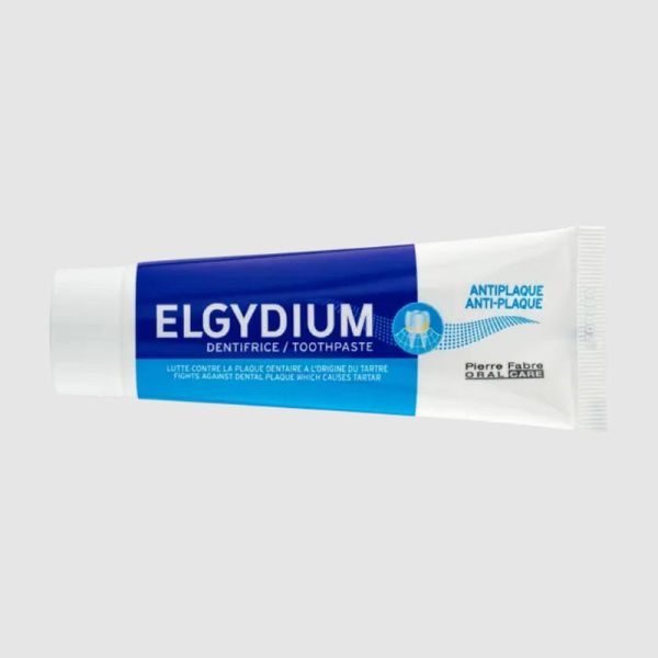 ELGYDIUM ANTI PLAQUE 50ml - Dentifrice Carbonate de Calcium, Chlorhexidine