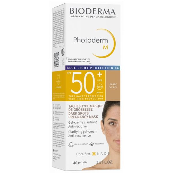 PHOTODERM M Dorée Gel Crème Clarifiant Anti-récidive SPF50+ 40ml - Hyperpigmentation