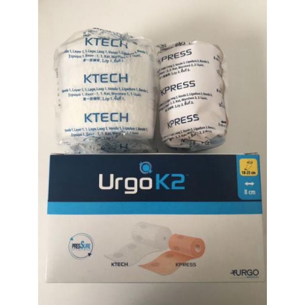 URGOK2 Kit 18-25 cm / 8 cm de Largeur - Système de Compression Bi-Bandes à Pression Contrôlée (PresS