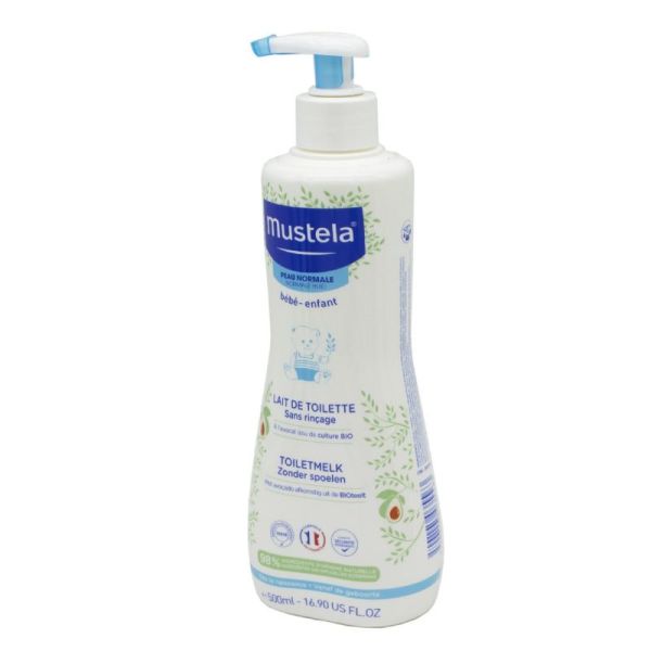 Mustela Peau Normale Lait De Toilette 500ml Sans Rincage A L Avocat Bio Mustela Peau Normale Lait De Toilette 500ml Sans Rincage A L Avocat Bio