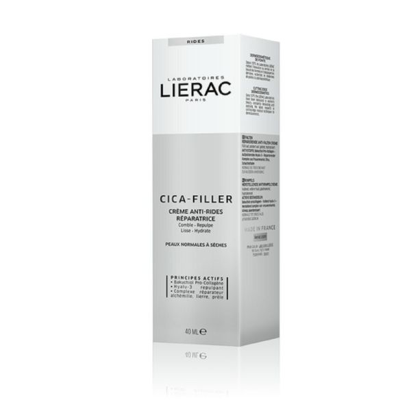 LIERAC CICA FILLER Crème Anti-Rides Réparatrice 40ml - Peaux Normales à Sèches